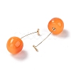 Lifelike Cherry Dangle Stud Earrings X-EJEW-F274-01A-2