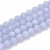 Natural Blue Lace Agate Beads Strands G-T106-032-1