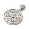 Non-Tarnish 304 Stainless Steel Pendants STAS-B073-04P-2