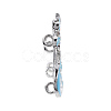 Chinese Style Alloy Enamel Chandelier Components Links X-ENAM-E329-56D-S-5