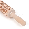 Christmas Reindeer Wooden Rolling Pins DIY-E034-10D-3