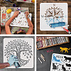 Large Plastic Reusable Drawing Painting Stencils Templates DIY-WH0202-472-4