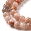 Round Natural Sunstone Beads Strands G-I176-09-6mm-3