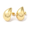 Rack Plating Brass Teardrop Stud Earrings EJWE-Q766-03G-1