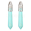 Synthetic Turquoise Pointed Pendants G-F409-05P-2