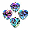 Hollow Rainbow Color Alloy Pendants FIND-SZ0009-08-1