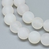 Natural White Agate Beads Strands G-D0005-28-8mm-3