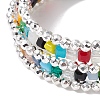 Non-magnetic Synthetic Hematite Bead & Glass Bangle Making BJEW-JB10988-3