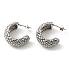 304 Stainless Steel Arch with Rhombus Stud Earrings for Women EJEW-F319-05P-1