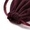 Velvet Jewelry Drawstring Storage Pouches ABAG-P013-02D-04-3