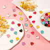 64Pcs 8 Colors Alloy Enamel Pendants ENAM-CJ0002-10-5