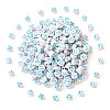 White Opaque Acrylic Beads MACR-YW0001-20G-1