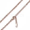 Ion Plating(IP) 304 Stainless Steel Singapore Chain Necklace for Men Women NJEW-K245-013E-2