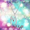 SHEGRACE 925 Sterling Silver Initial Pendant Necklaces JN909A-5