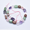 Natural & Synthetic Mixed Gemstone Beads Strands G-E446-23-2