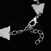 Butterfly Natural New Jade Beaded Bracelets for Girl Women BJEW-S145-002A-9