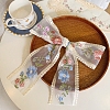 30 Yards Polycotton Embroidery Flower Lace Ribbon PW-WG41477-01-1