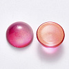 Transparent Spray Painted Glass Cabochons GLAA-S190-013C-G02-2