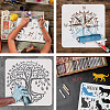 PET Hollow Out Drawing Painting Stencils DIY-WH0391-0344-4