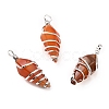 Natural Red Agate Pendants G-D458-05P-09-RS-1