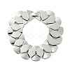 Non-Tarnish 304 Stainless Steel Rhombus Link Chain Bracelets for Women Men BJEW-Q343-02P-1