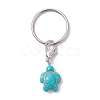 Turtle Dyed Synthetic Turquoise Keychain KEYC-JKC00962-01-1