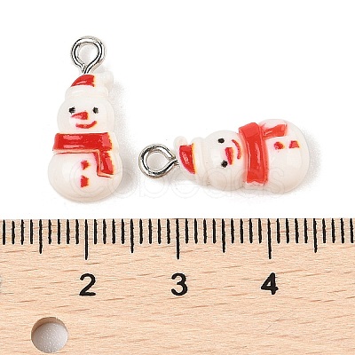 Christmas Theme Opaque Resin Pendants RESI-S08-01J-1