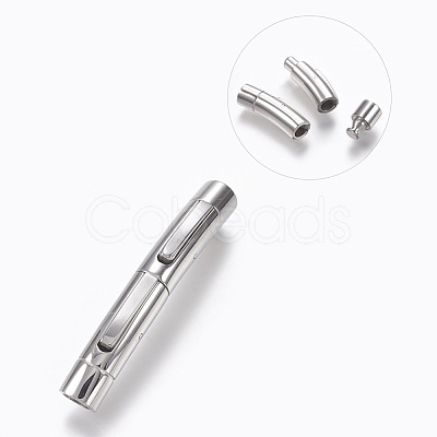 Tarnish Resistant 304 Stainless Steel Bayonet Clasps STAS-O114-053P-B-1