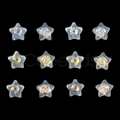 16Pcs 4 Colors Silicone Ear Nuts SIL-YW0001-01-1