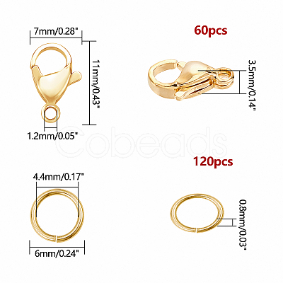 304 Stainless Steel Lobster Claw Clasps STAS-PH0019-54G-1