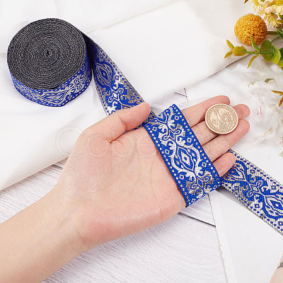 Gorgecraft Ethnic Style Polyester Silk Grosgrain Ribbon OCOR-GF0001-79D-1