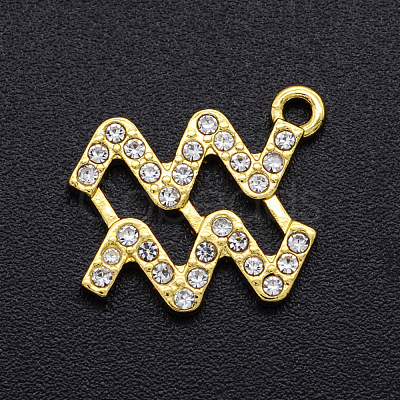 Alloy Rhinestone Charms PALLOY-S098-DA024-11-1