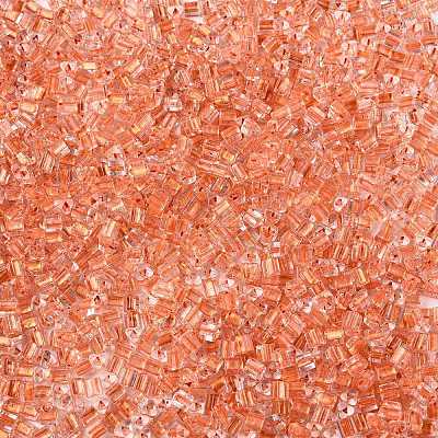 6/0 Transparent Inside Colours Glass Seed Beads SEED-N006-003G-1