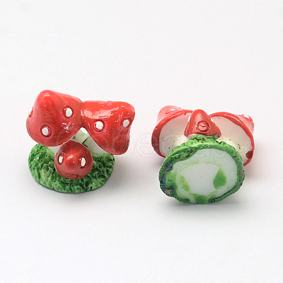 Mushroom Resin Decoden Cabochons X-CRES-R183-06D-1