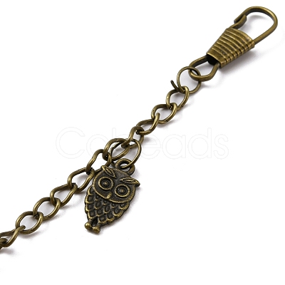 Tibetan Style Alloy Keychains KEYC-WH0025-026-1