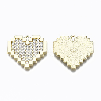 Alloy Crystal Rhinestone Pendants X-PALLOY-T067-181LG-RS-1