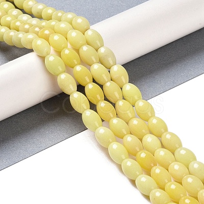 Natural Yellow Jade Beads Strands G-K362-I10-05-1