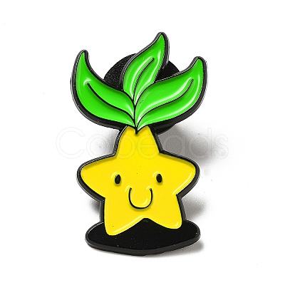 Gold Star Enamel Pin JEWB-A008-02A-1