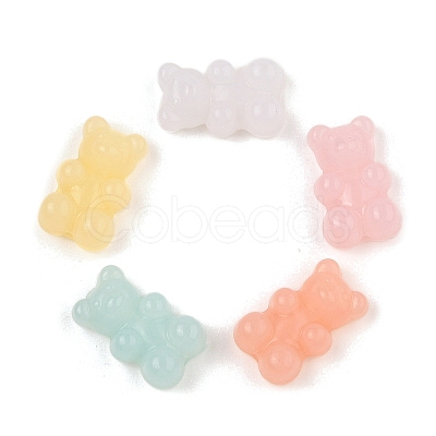 Imitation Jelly Acrylic Beads JACR-R001-01A-1