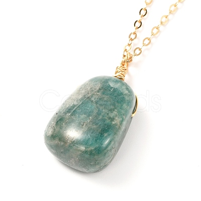 Natural Gemstone Pendants Necklaces for Teen Girl Women NJEW-JN03729-1