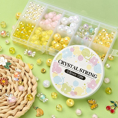 DIY Cute Stretch Bracelet Making Kit DIY-YW0005-77C-1