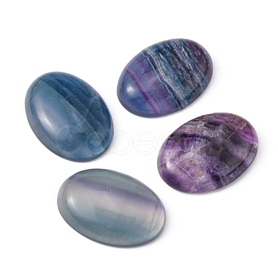 Natural Fluorite Cabochons G-I065-25x18mm-1