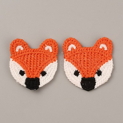 Animal Polyester Knitted Appliques DIY-WH0399-42G-1