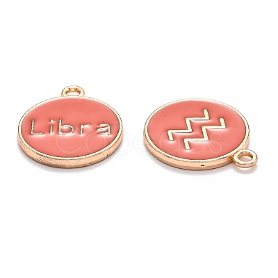 Alloy Enamel Pendants ENAM-S124-01B-12-1