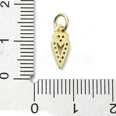 Brass Micro Pave Cubic Zirconia Pendants KK-H475-54G-01-1