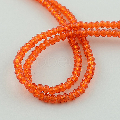 Transparent Glass Beads Strands GLAA-R135-2mm-21-1