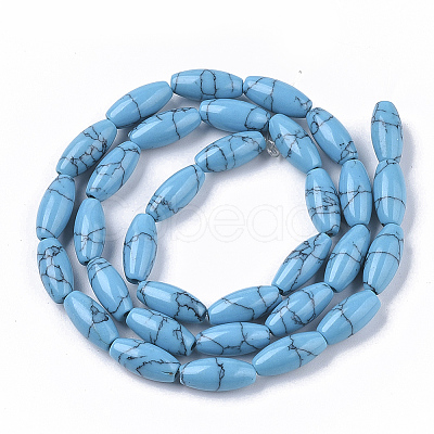 Synthetic Turquoise Beads Strands G-S364-051-1