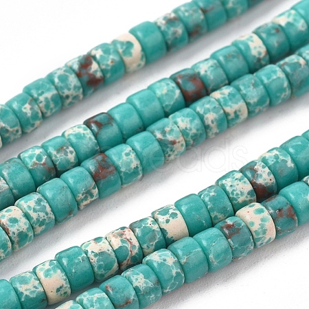 Synthetic Imperial Jasper Beads Strands G-F631-A24-02-1