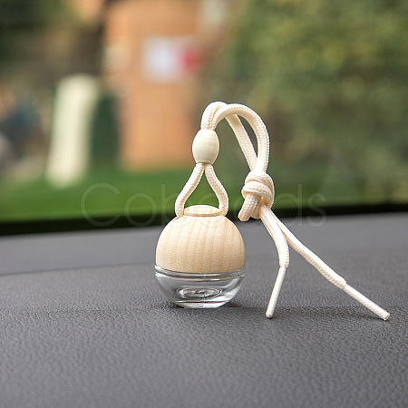 Globe Glass Empty Refillable Car Perfume Bottle PW-WGE3FD2-01-1