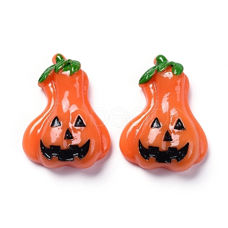 Halloween Theme Opaque Resin Cabochons X-RESI-D0003-18-1
